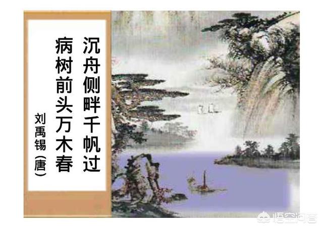 沉舟侧畔千帆过病树前头万木春